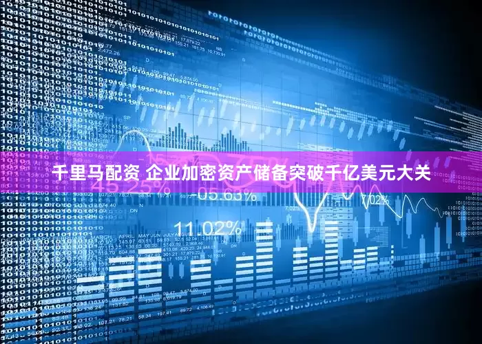 千里马配资 企业加密资产储备突破千亿美元大关